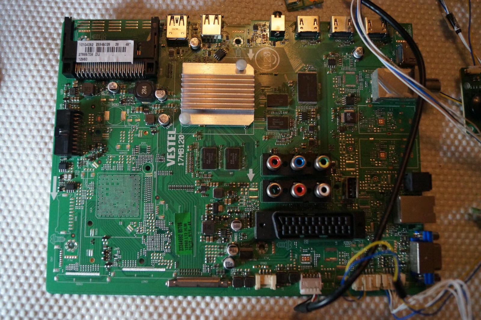 MAIN BOARD 17MB120 23345028 FOR 48"" HITACHI 48HK6T74U TV, VES480QNDS-2D-N11