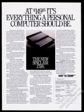 1982 Sinclair ZX81 computer photo Everything A Personal Computer Should Be ad
