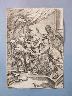 Giuseppe Rolli Bologna Domenico Canuti Aquaforte 17th Century Suicide Lucrezia