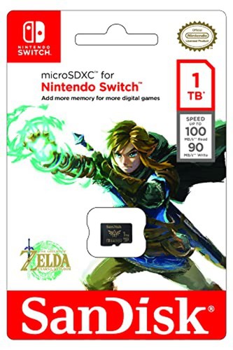 SanDisk 1TB microSDXC UHS-I für Nintendo Switch, Geschwindigkeit bis zu 100MB/s Zelda Motiv - Bild 2 von 6
