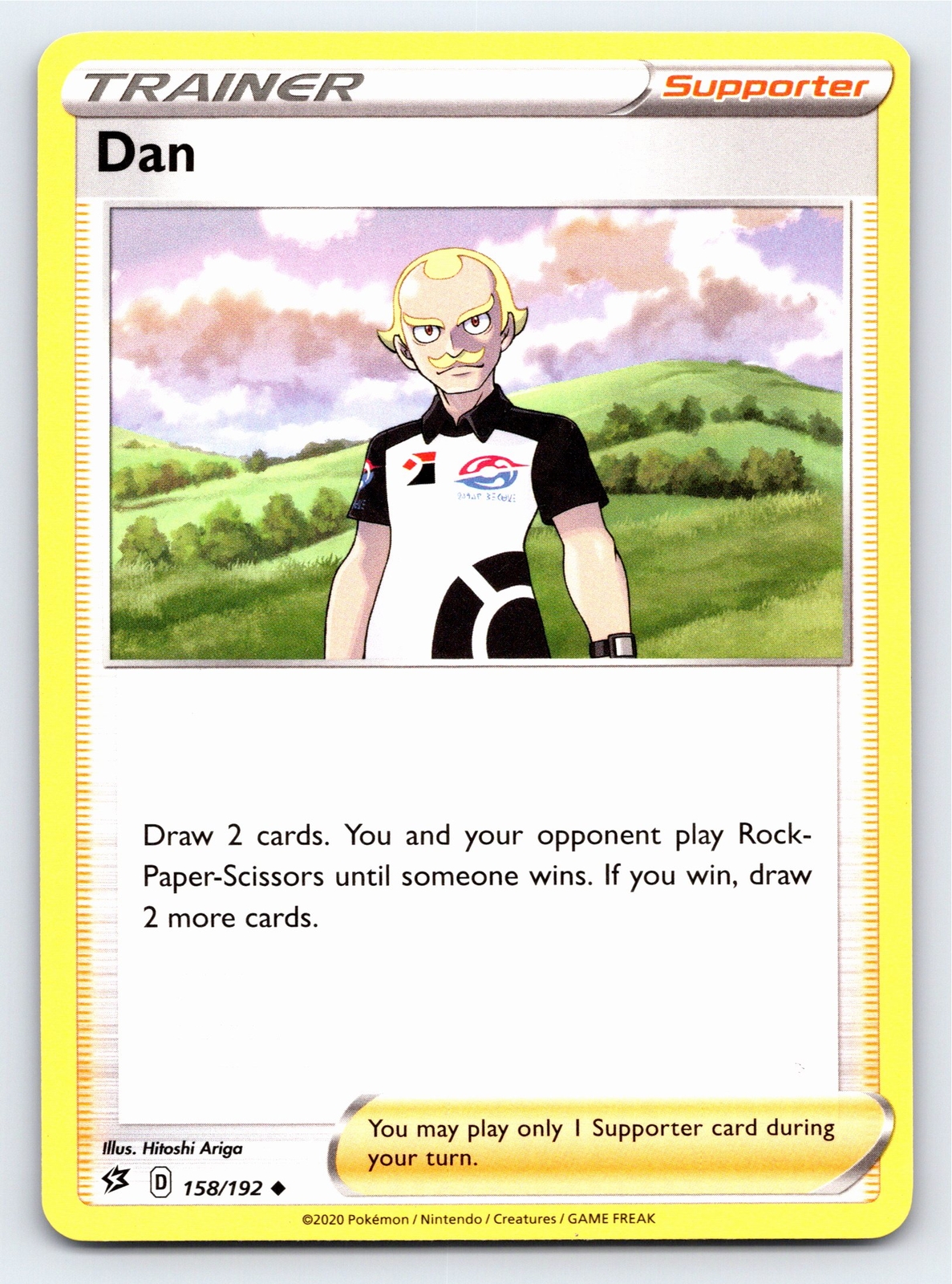 Dan 158/192 Uncommon Rebel Clash Pokemon Card - NM Near Mint