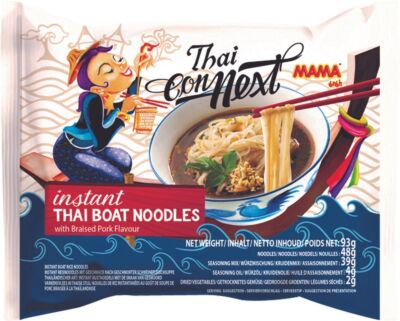 MAMA Instant Reisnudeln Schweinefleischgeschmack 93g | Thai Connext Boat Noodles
