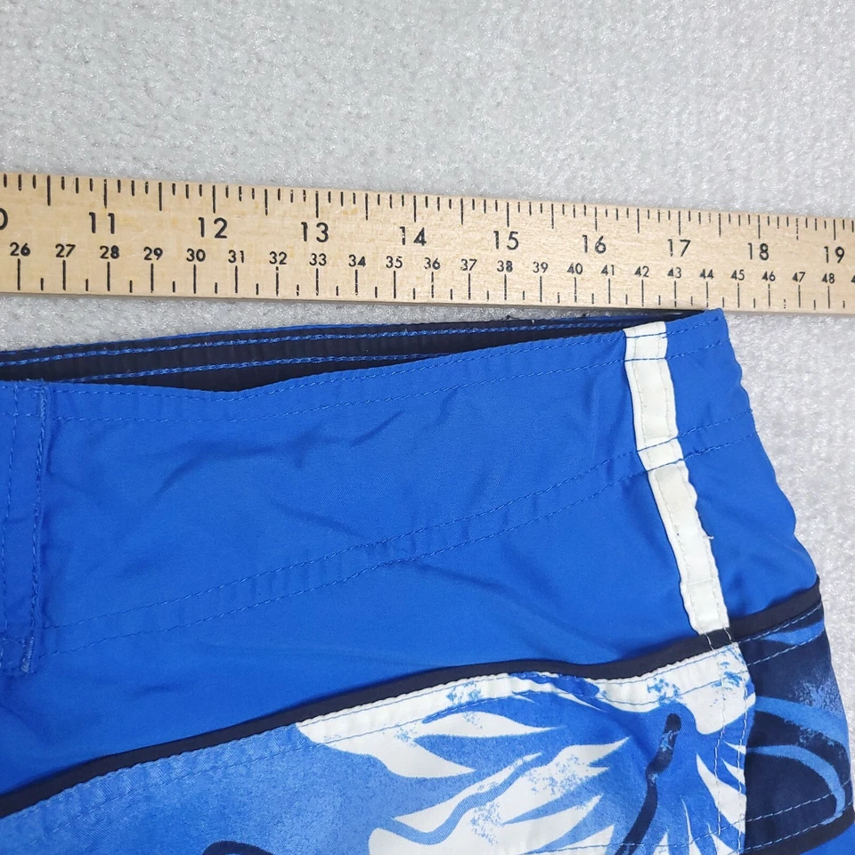 Bañador Speedo Para Hombre Mediano Azul Estampado Hawaiano Cuerda VER FOTOS Foto 4 de 4