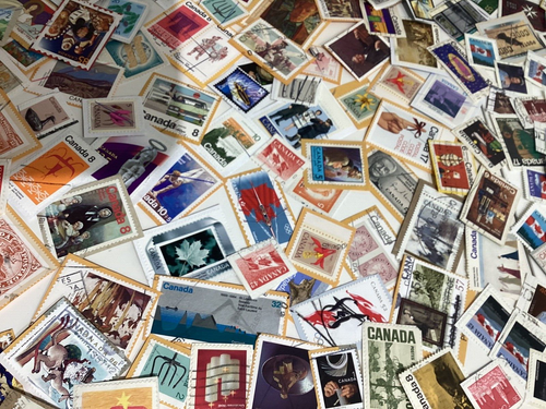 Canada Used Stamps on Paper Birds, Christmas, Sport, Queen, Painting, Definitive - Foto 4 di 7