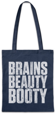 Brains Beauty Booty Stofftasche Einkaufstasche