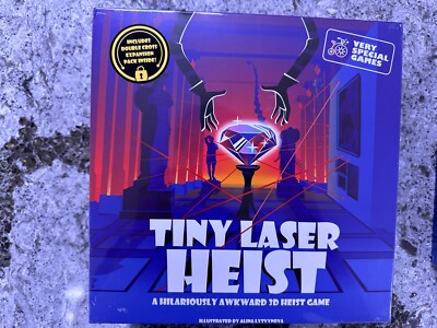 Tiny Laser Heist + Double Cross Expansion 3D Heist Board Game NEW IN BOX VSG