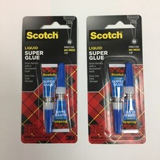 Super Glue Liquid 2 x 2Pkg .07oz 4 Bottles 051111025949 Scotch - Free Shipping
