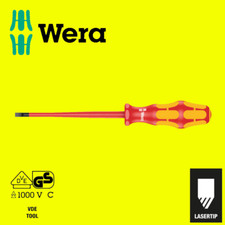 Wera VDE Insulated Screwdrivers Slotted and PH 160i & 162i Lasertip