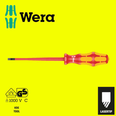 Wera VDE isolierte Schraubendreher Schlitz und PH 160i & 162i Lasertip