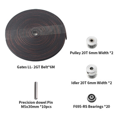 Drive Kit with 6 Meter High Quality Timing Belt Fit for Zero G Mercury One.1