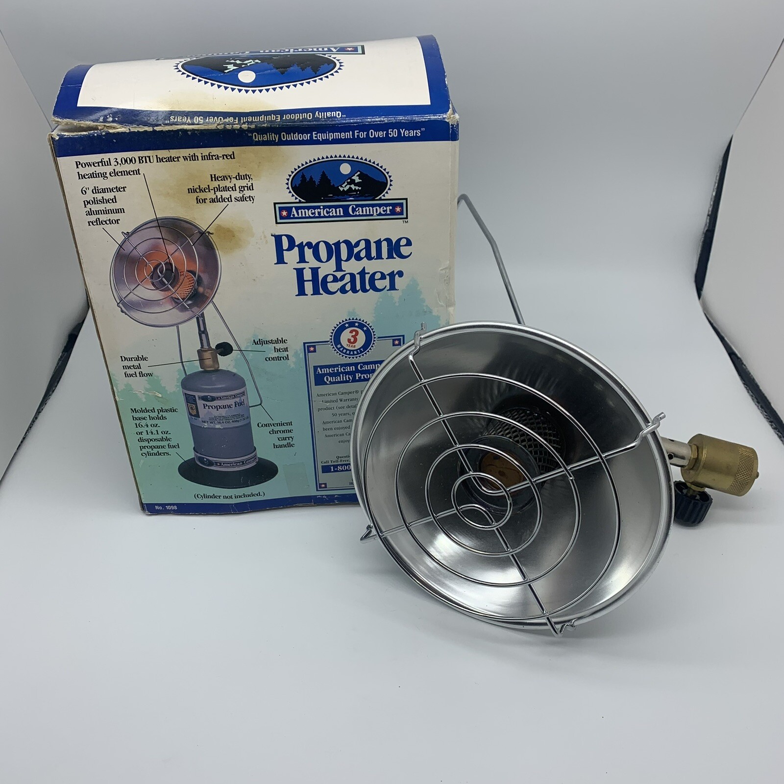 American Camper PORTABLE PROPANE HEATER - MODEL 1098 READ | eBay