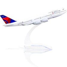 Boeing 747 Delta Airlines 1/400 Diecast Metal Airplane Model with Stand Airlines