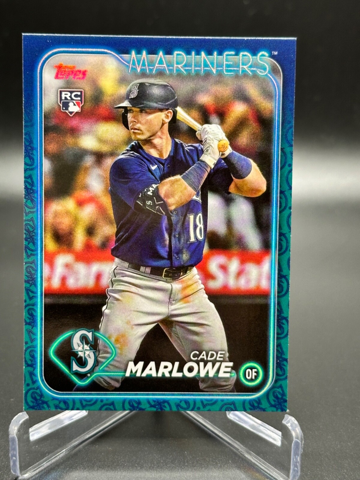 2024 Topps Cade Marlowe Team Color Border Variation RC SSP #286 Seattle Mariners