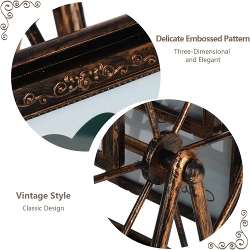 12 Photos Rotating Ferris Wheel Picture Frame, Vintage Designs Frame for Home - Picture 3 of 9