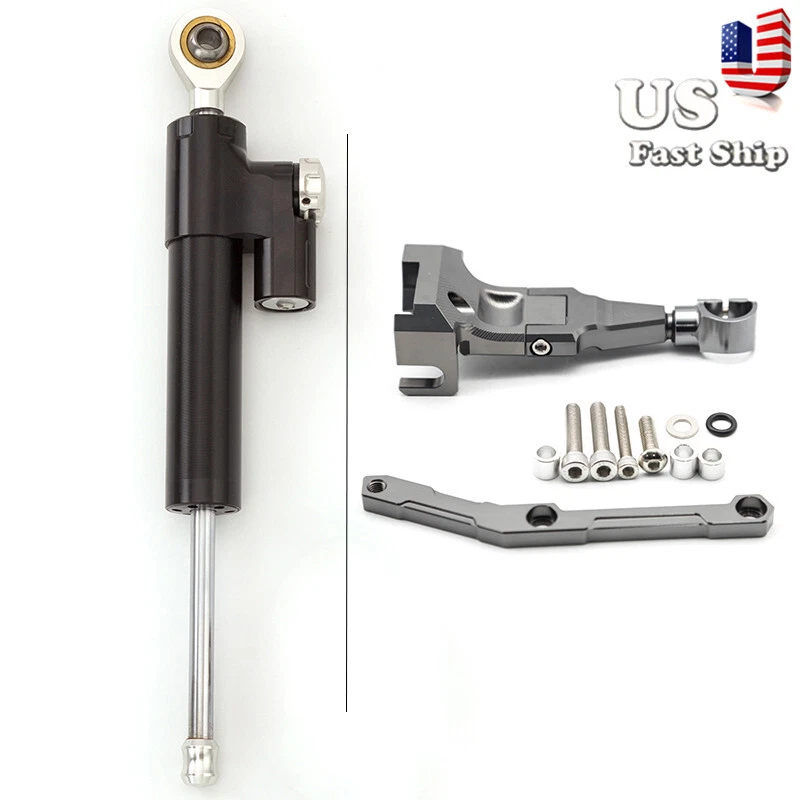 For MT-09 FZ-09 2013-2019 Steering Damper Stabilizer w/Mounting Kit Bracket Both - Image 3 of 4
