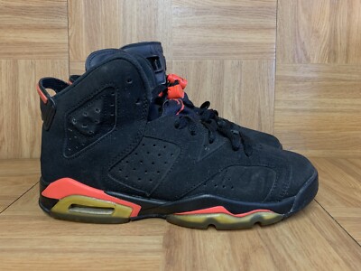 RARE🔥 Nike Air Jordan 6 XI Retro Infrared Black Sz 6Y Boys Shoes