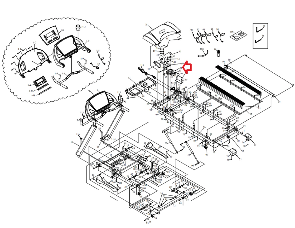 Actuador de motor de elevación de elevación inclinada True Fitness TPS75 9FT45114 Foto 3 de 3