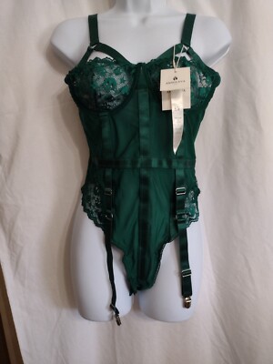 Annulava Sexy Lingerie Lace Set Dark Green Size Large See Size Chart NWT  :C24-1 | eBay