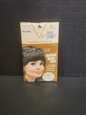 VTG Venida Nylon Hair Net - Med Brown 3 Pack Style 73 Invisible Matching Edge