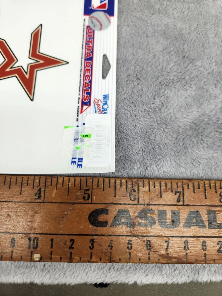 HOUSTON ASTROS MLB BÉISBOL 5,5” X 6” ULTRA CALCOMANÍA VENTANA COCHE AUTO Foto 4 de 4