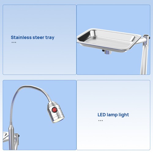 Dental Silla LED Plegable Portátil Médico Unidad de silla semplice LED con luz - Foto 6 di 16