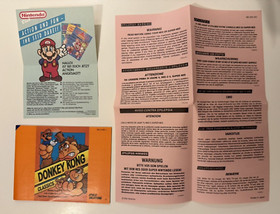Nintendo NES Spiel Donkey Kong CiB mit T&uuml;te und Kassenbon aus dem Gesch&auml;ft 1994