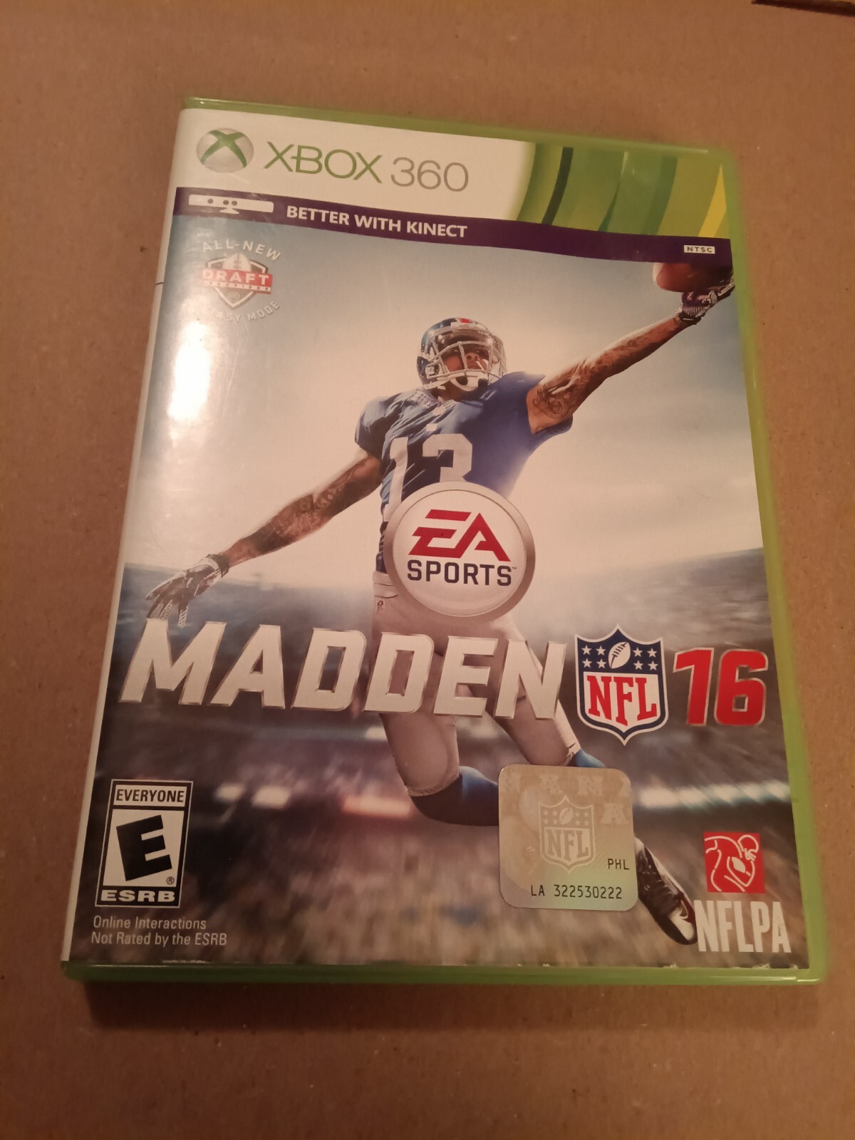 Madden NFL 16 (Microsoft Xbox 360, 2015) Odell Beckham Jr.