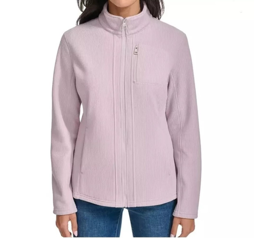 Andrew Marc Women's Ribbed Full Zip Jacket - Picture 2 of 21