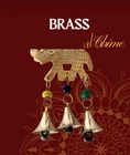 Exclusive Brass Elephant Hanging Bells Decor Home Wind Chimes Collectibles Gift