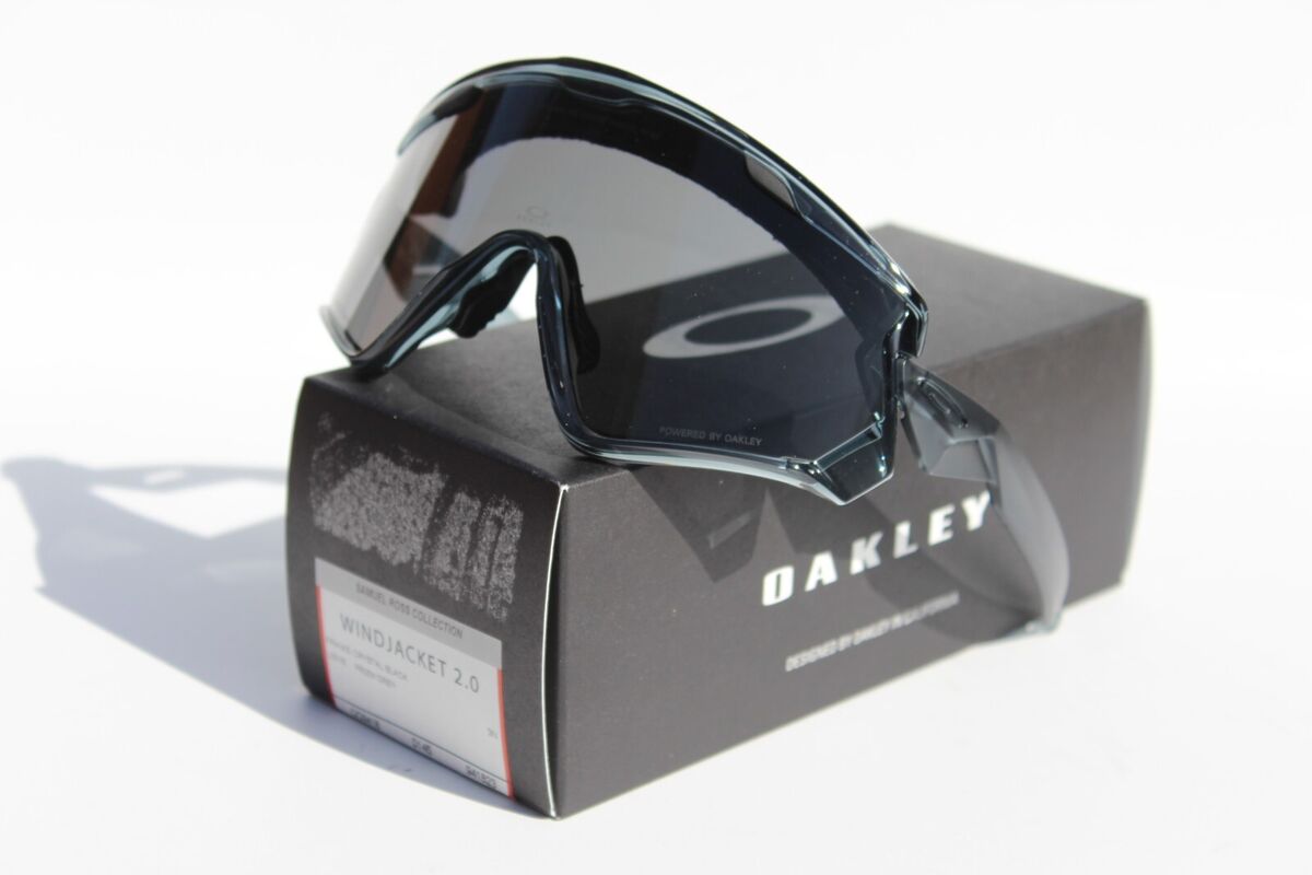 OAKLEY Windjacket 2.0 Sunglasses Crystal Black/Prizm Grey OAKLEY Windjacket 2.0 Sunglasses Crystal Black/Prizm Grey