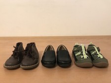 OshKosh/Place Toddler Boy Shoes Lot of 3 1 New Black/Brown/Green Size 6