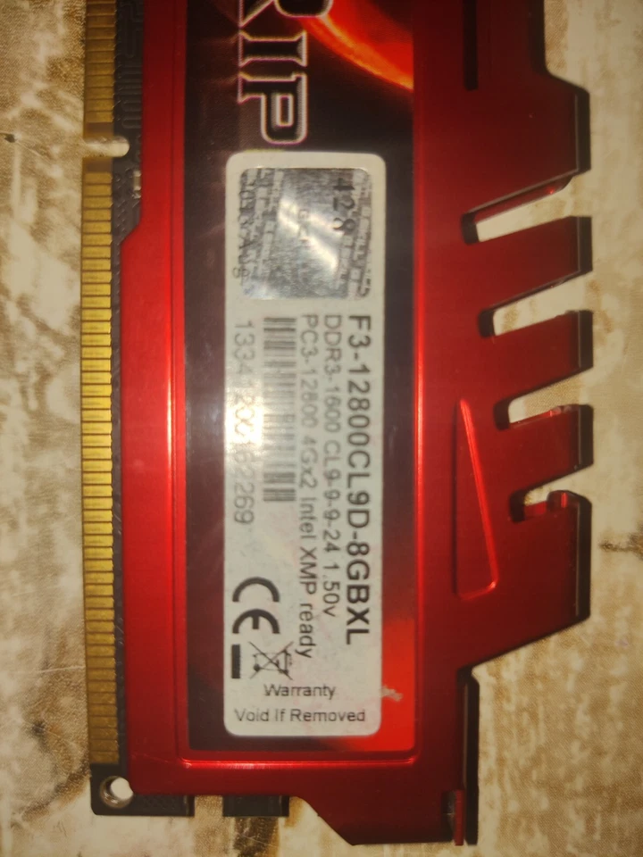 G. SKILL 8GB (2 x 4GB) PC3-12800 (DDR3-1600) Memory (F3-12800CL9D-8GBXL). 8 mod - Image 2 of 2