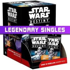 Spirit of the Rebellion  Legendary Singles - Star Wars Destiny - PICK YOUR CARD