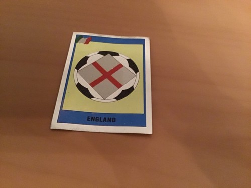 FLASH ITALIA 90 🇮🇹 SCUDETTO ENGLAND N 348 CON VELINA ORIGINALE VEDI FOTO GM