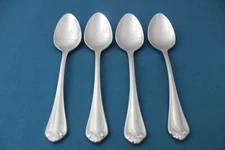 4 Teaspoons Reed & Barton ROSELAND 18/10 Stainless China NEW 6"