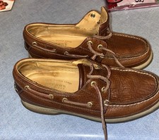 Sperry Top-Sider Hombre Piel de Ciervo 7.5 Copa Dorada Barco Zapato Ojo Cuero Bonito 0851725