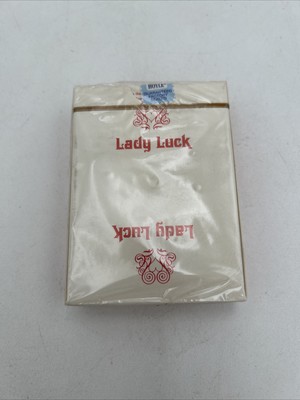 Vintage Lady Luck Casino Hoyle deck PGC Red playing cards - New Sealed