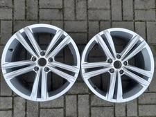 1x Alufelge 18 Zoll 7.0" 5x112 43ET Glanz Silber 5NA601025M VW Tiguan Rim Wheel