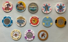 13 VARIOUS NEVADA CASINOS CHIPS