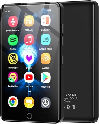 96GB Android 13 MP3 Player with Bluetooth and WiFi, 4.02'' IPS HD Touch Screen MP