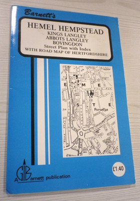 Vintage Barnett's Official Street Plan of Grays, Tilbury, Purfleet (1993)