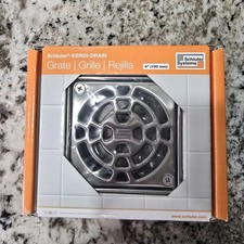 Schluter Kerdi-Drain Grate Kit 4" Stainless Steel Finish - KD4GRKE Sealed