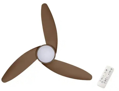 Hampton Bay Brigo 48" Flat Bronze Modern Ceiling Fan color Changing LED & Remote - Picture 3 of 6