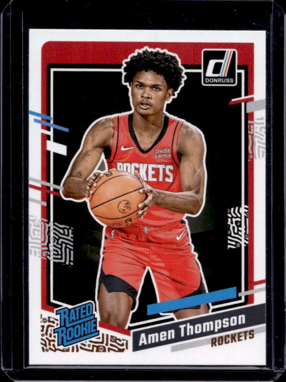 2023-24 Donruss Amen Thompson Rated Rookie #206 Rockets