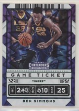 2020 Panini Contenders Draft Picks Game Ticket Green Explosion Ben Simmons 0b3