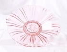 Vintage c.1930s Anchor Hocking Old Café Pattern Pink Dish Bowl 8" X 8 3/4"