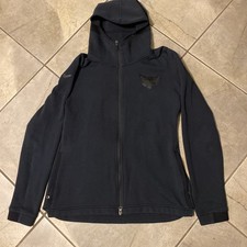 Dallas Wings WNBA Jacket Hoodie Womens Large Black Basketball Nike Zip Up