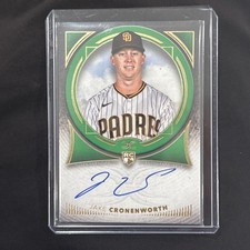 2021 Topps Definitive Jake Cronenworth Green RC Auto On-Card Rookie 4/25 Padres