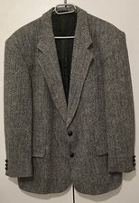 Harris Tweed Męska kurtka, marynarka, ręcznie tkana 100% czysta wełna, P&C.