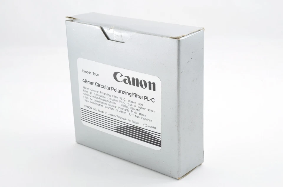 *Mint in Box* Canon PL-C 48mm Drop-In Circular Polarizing Filter JAPAN #1624 - Image 3 of 4
